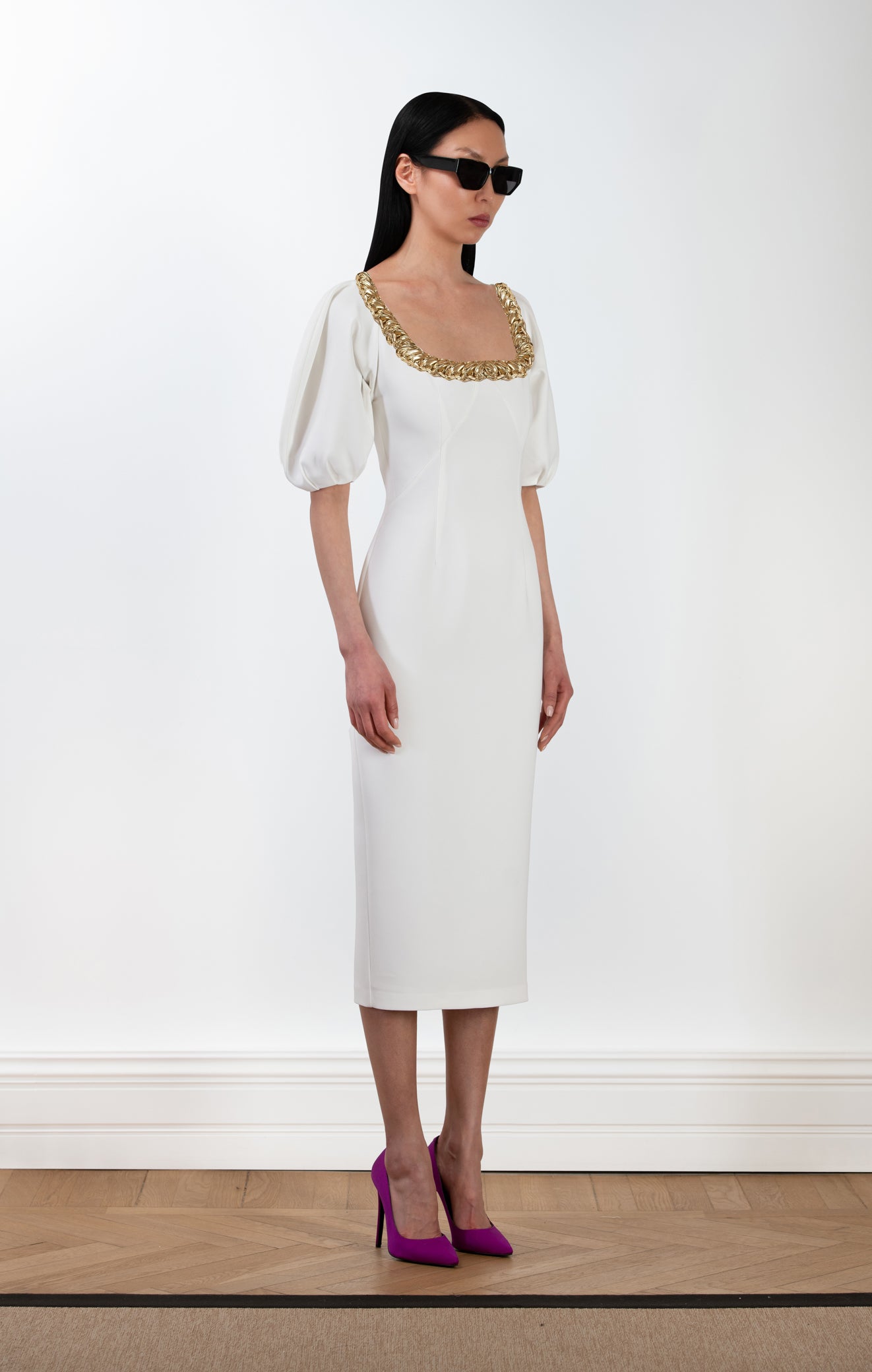 DALLAS Crepe Midi Dress