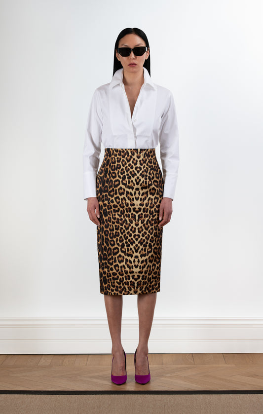 ERIKA Satin Midi Skirt