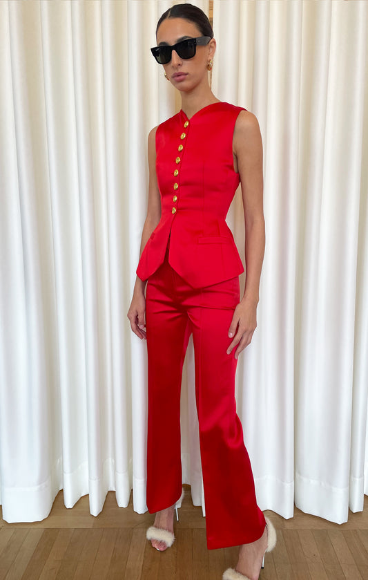 VALENTINA Satin Vest