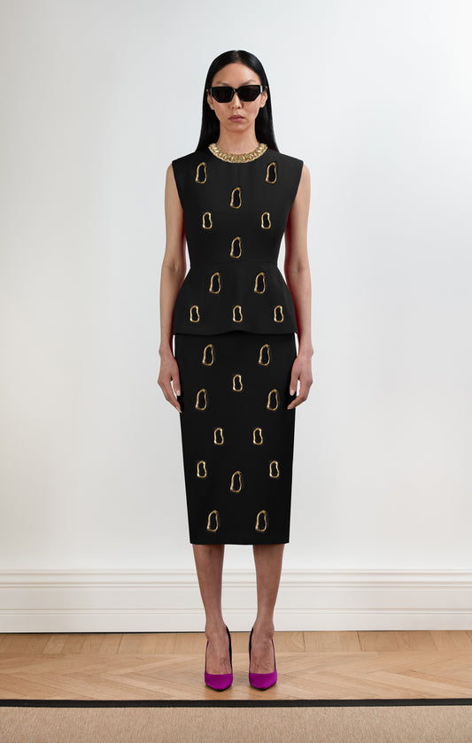 DANIEL Crepe Midi Dress