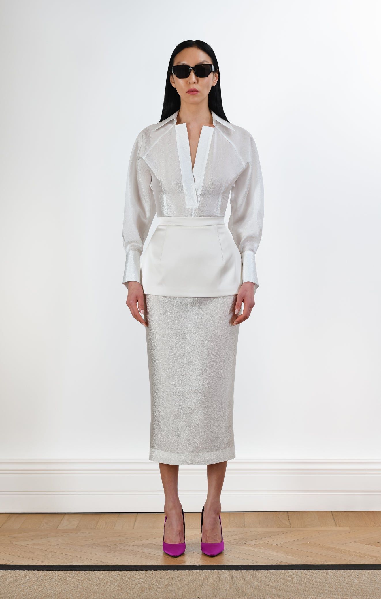 EDA Organza Midi Skirt