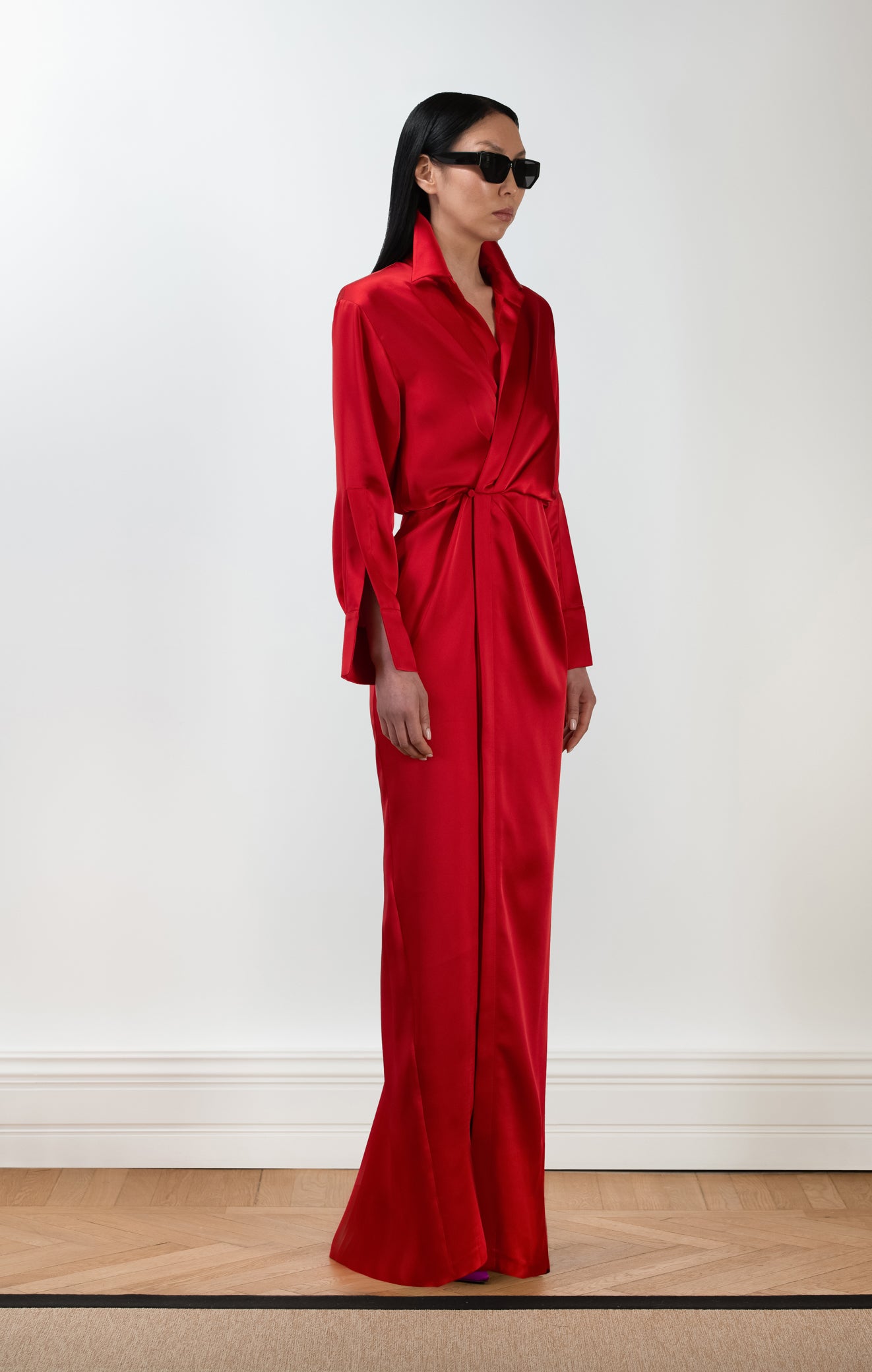 DINA Satin Maxi Dress