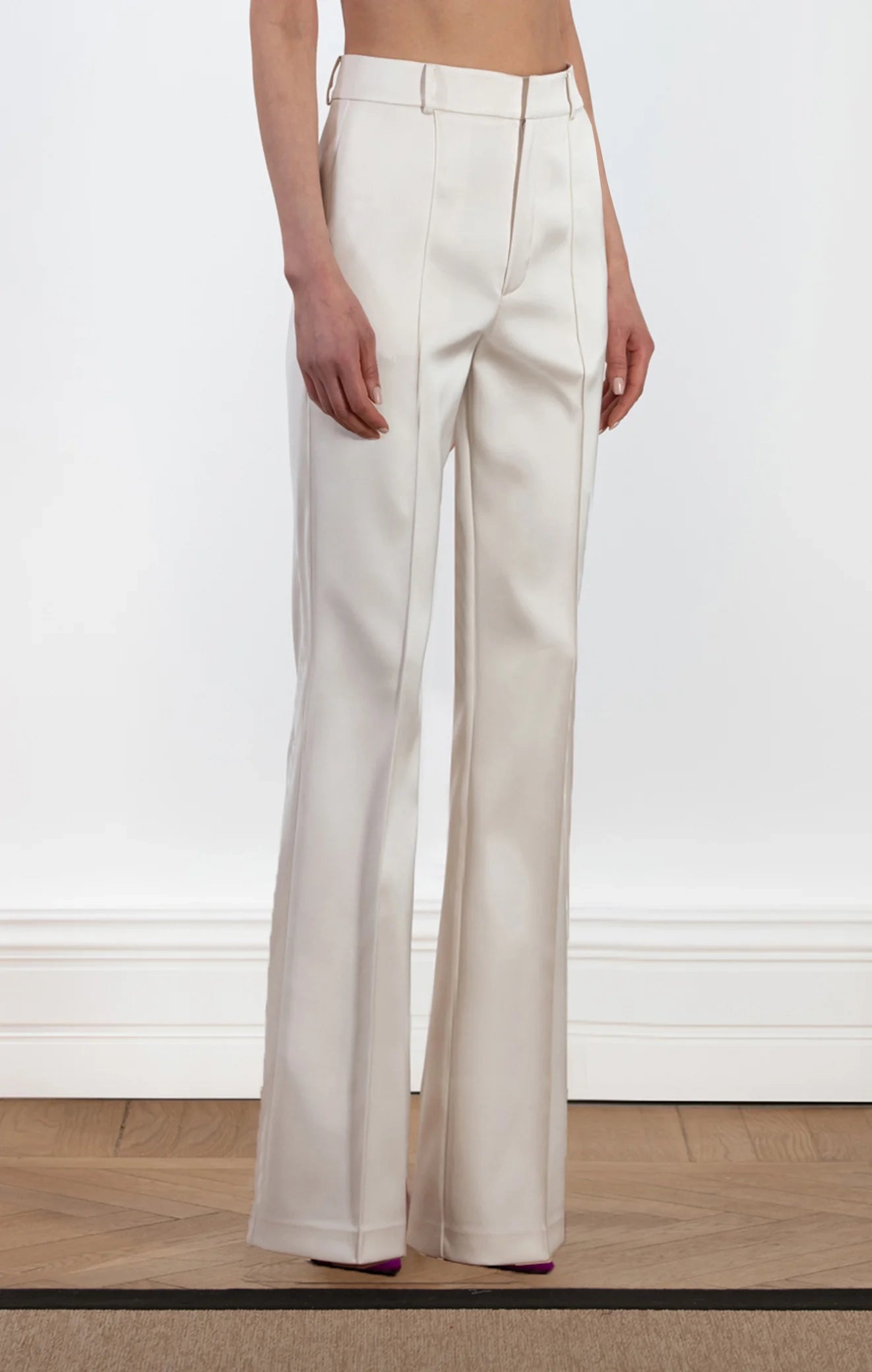 PINO Satin Straight Leg Trouser