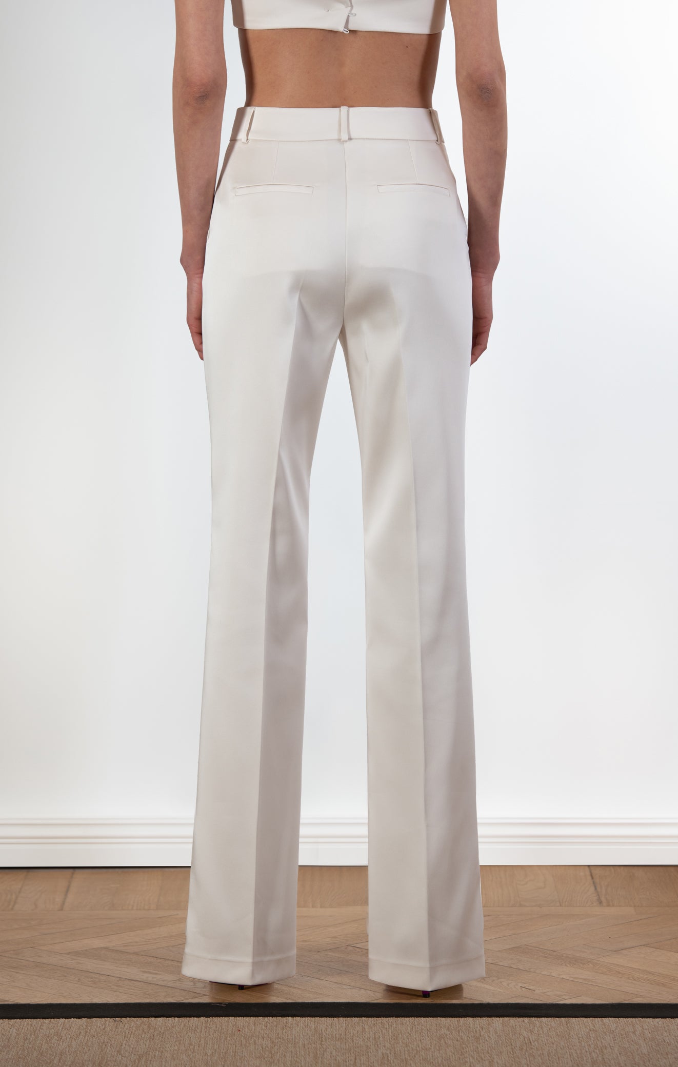 PINO Satin Straight Leg Trouser