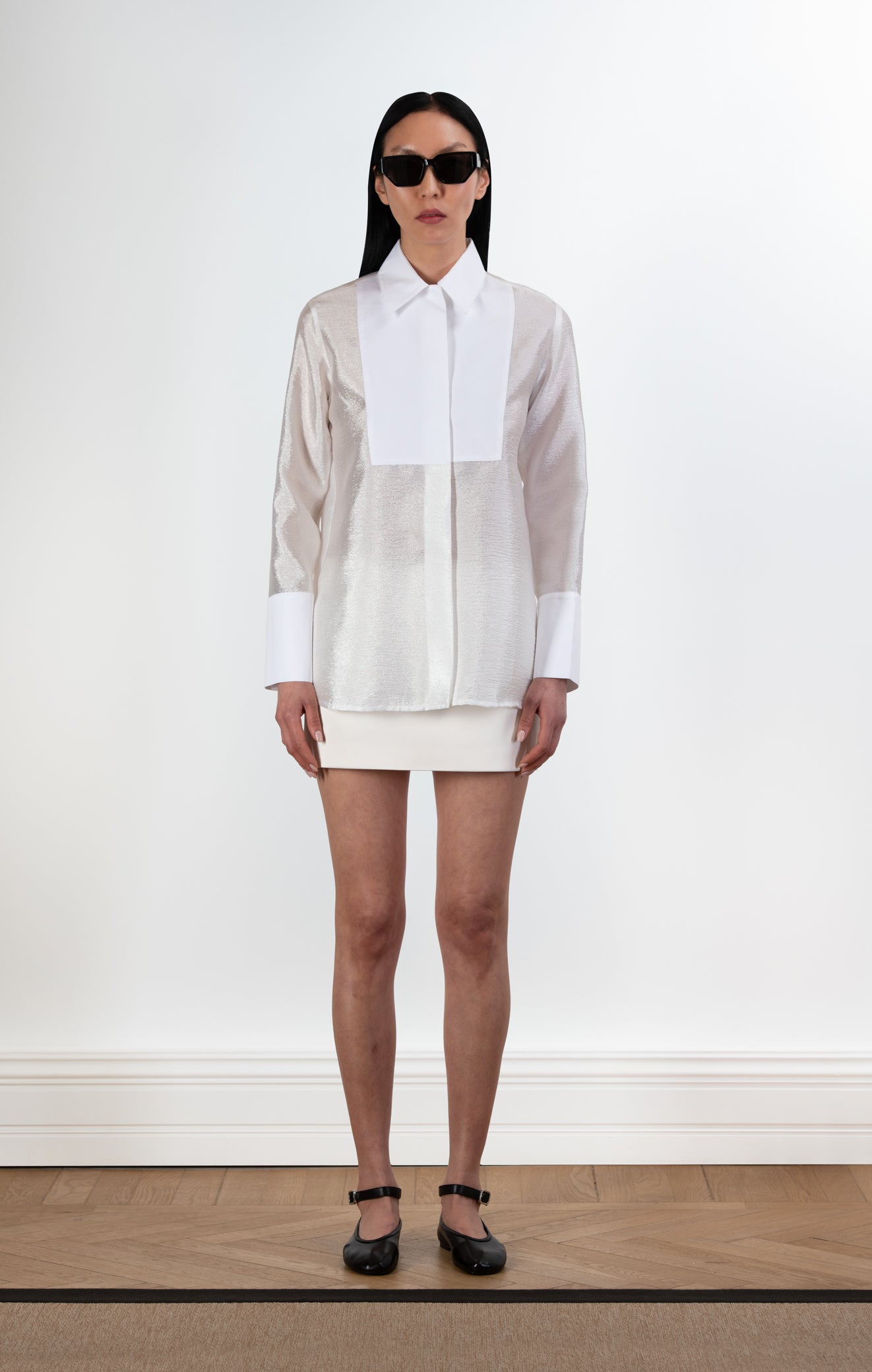 SIENNA Organza Long Sleeve Shirt