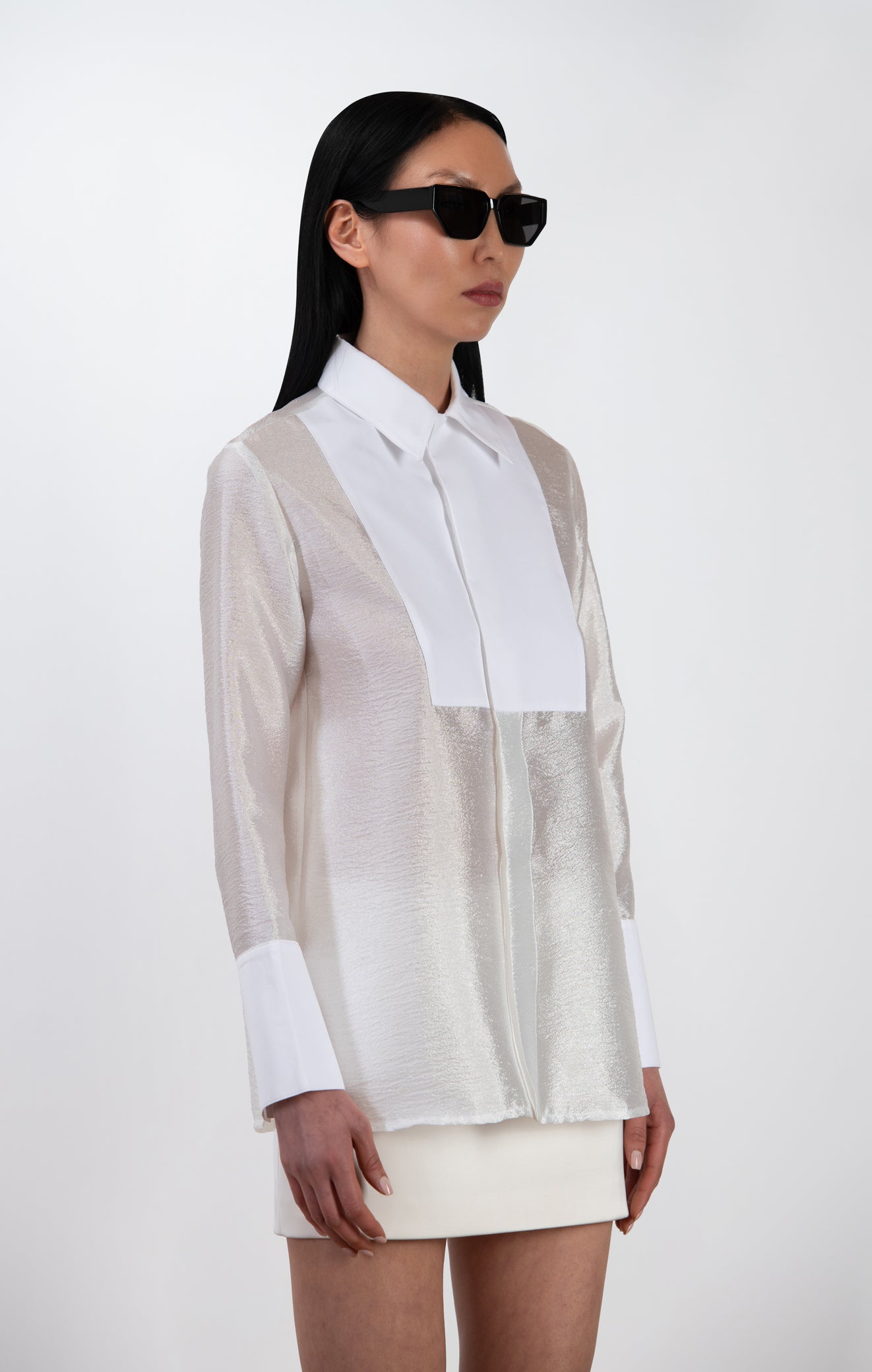 SIENNA Organza Long Sleeve Shirt