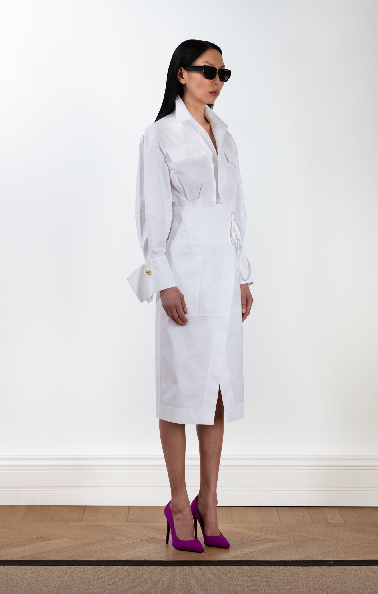 DELLA Cotton Wrap Dress