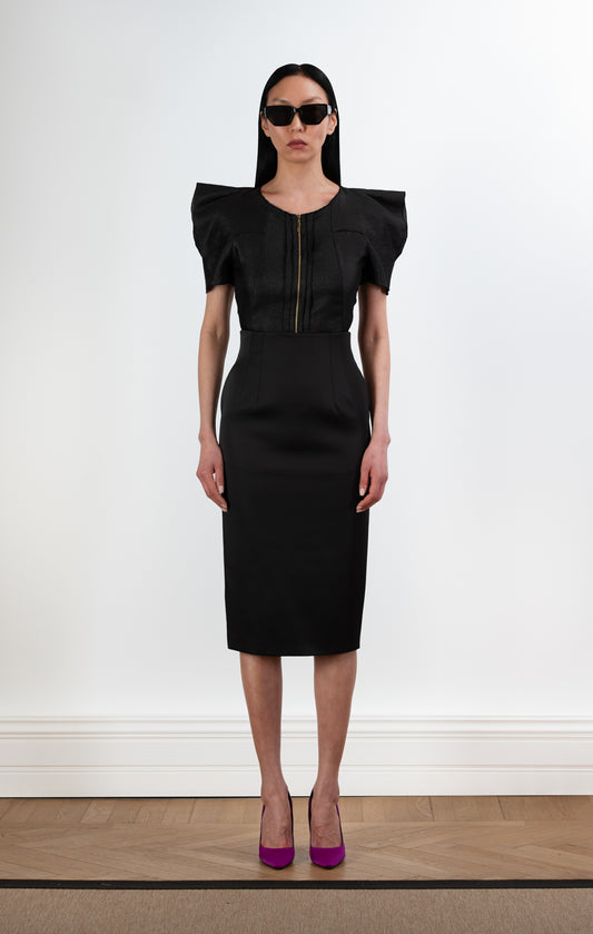 ERIKA Satin Midi Skirt