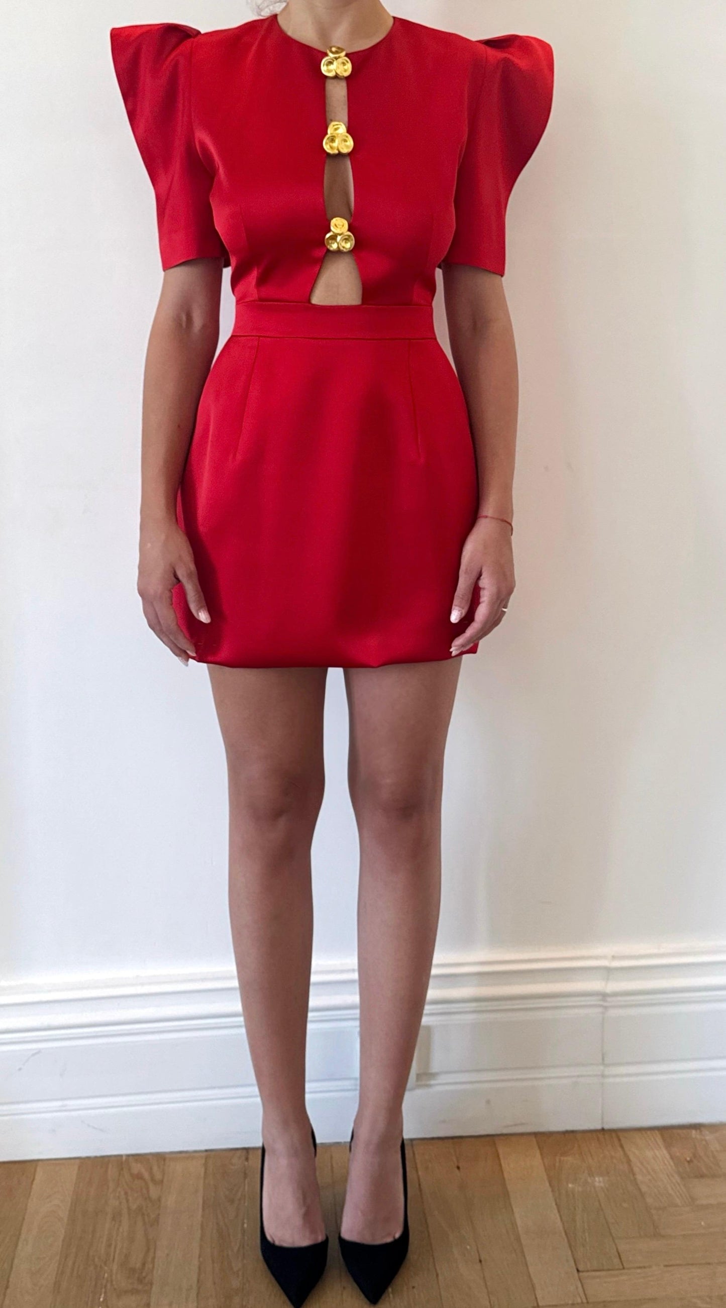 DEMOLY Satin Mini Dress