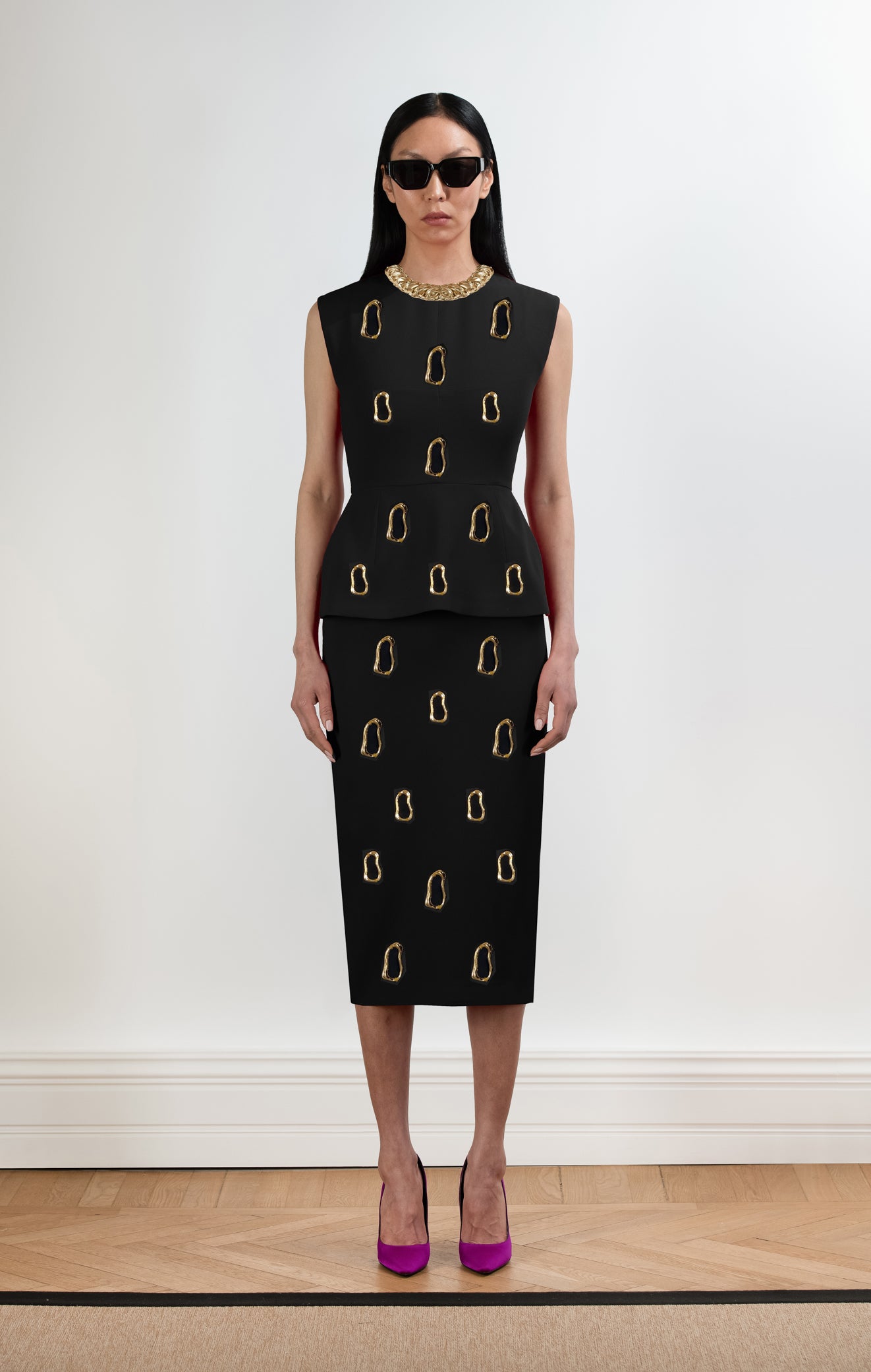 Crepe Midi Dress