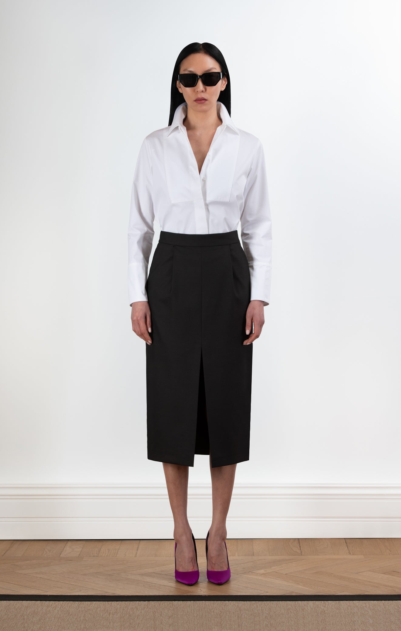 Tailored Midi Skirt