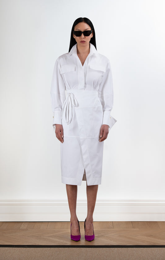 DELLA Cotton Wrap Dress