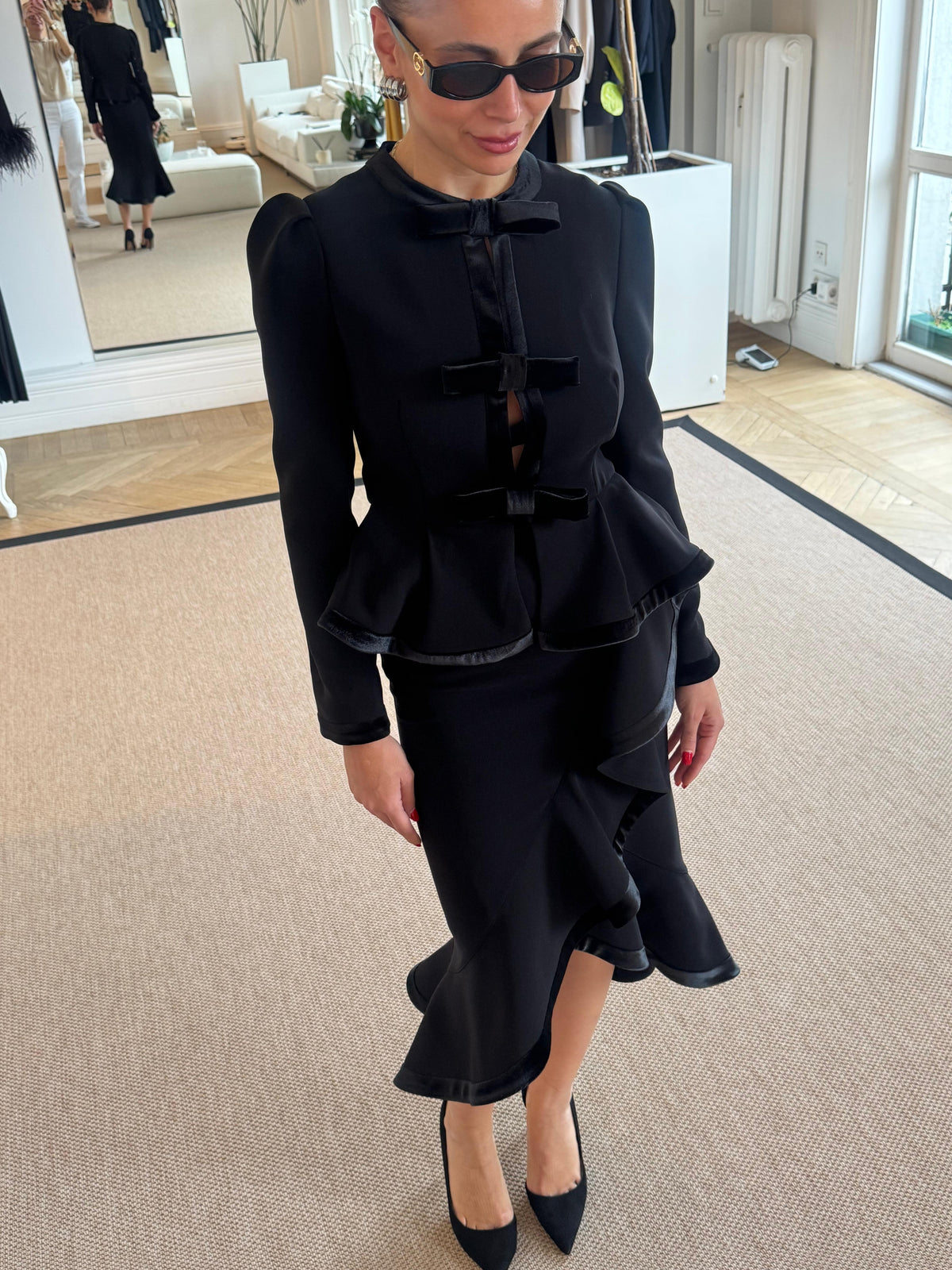 Rosetta Crepe Skirt