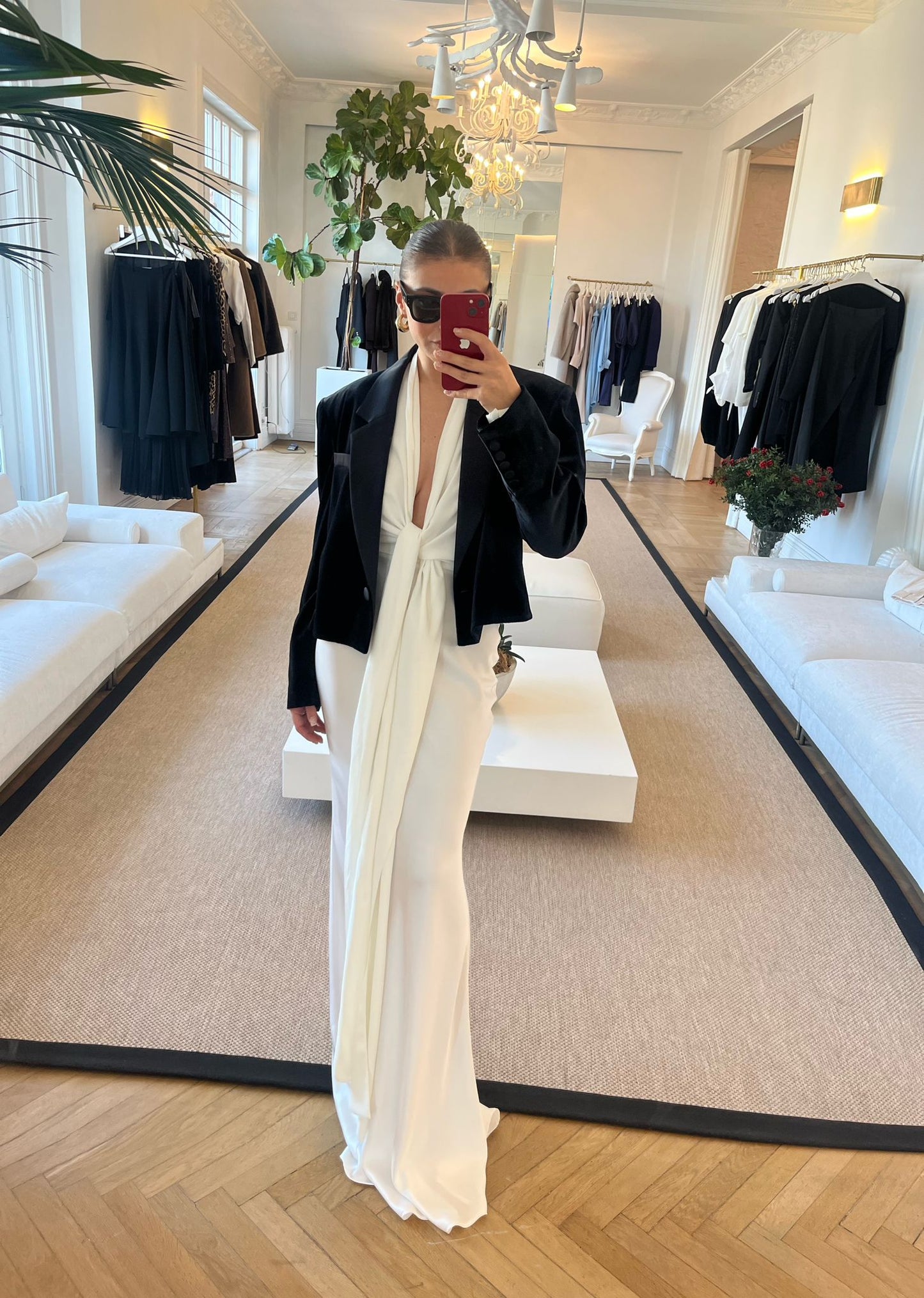 Stuvyyen Oversized Velvet Jacket